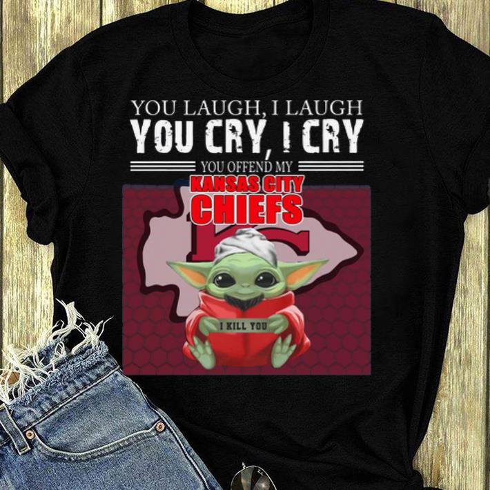 Premium Baby Yoda You Offend My Kansas City Chiefs I Kill You shirt 4 - Premium Baby Yoda You Offend My Kansas City Chiefs I Kill You shirt