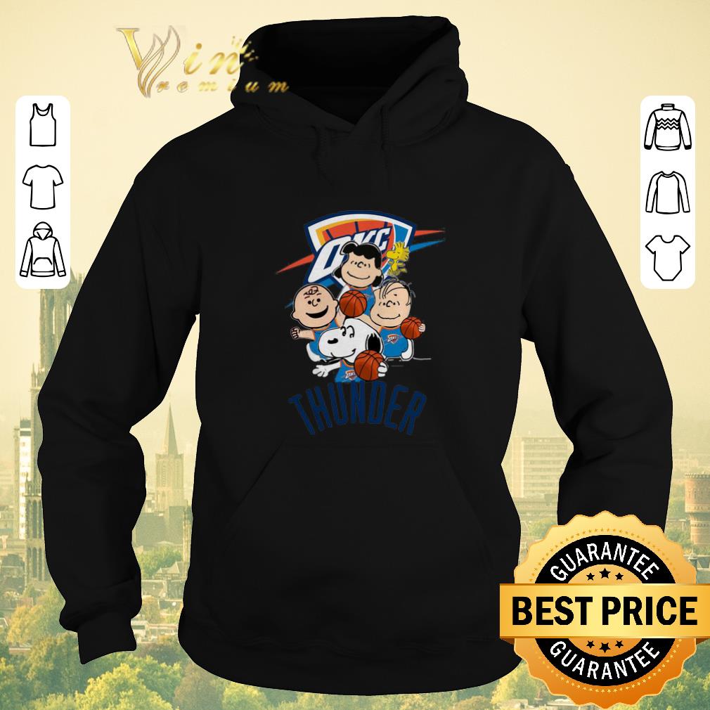 Premium Peanut characters mashup Oklahoma City Thunder shirt sweater 4 - Premium Peanut characters mashup Oklahoma City Thunder shirt sweater