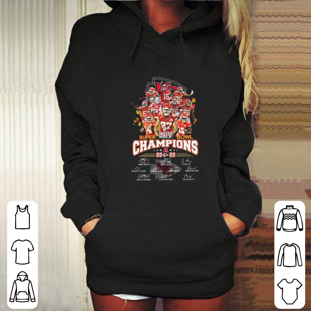 Pretty Kansas City Chiefs Logo Super Bowl LIV Champions 2020 signatures shirt 4 - Pretty Kansas City Chiefs Logo Super Bowl LIV Champions 2020 signatures shirt