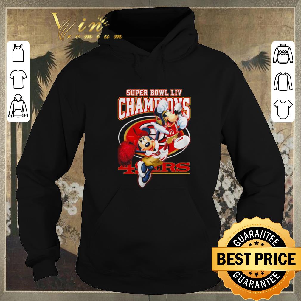 Pretty Mickey Minnie Mouse Super Bowl LIV Champions San Francisco 49ers shirt sweater 4 - Pretty Mickey Minnie Mouse Super Bowl LIV Champions San Francisco 49ers shirt sweater