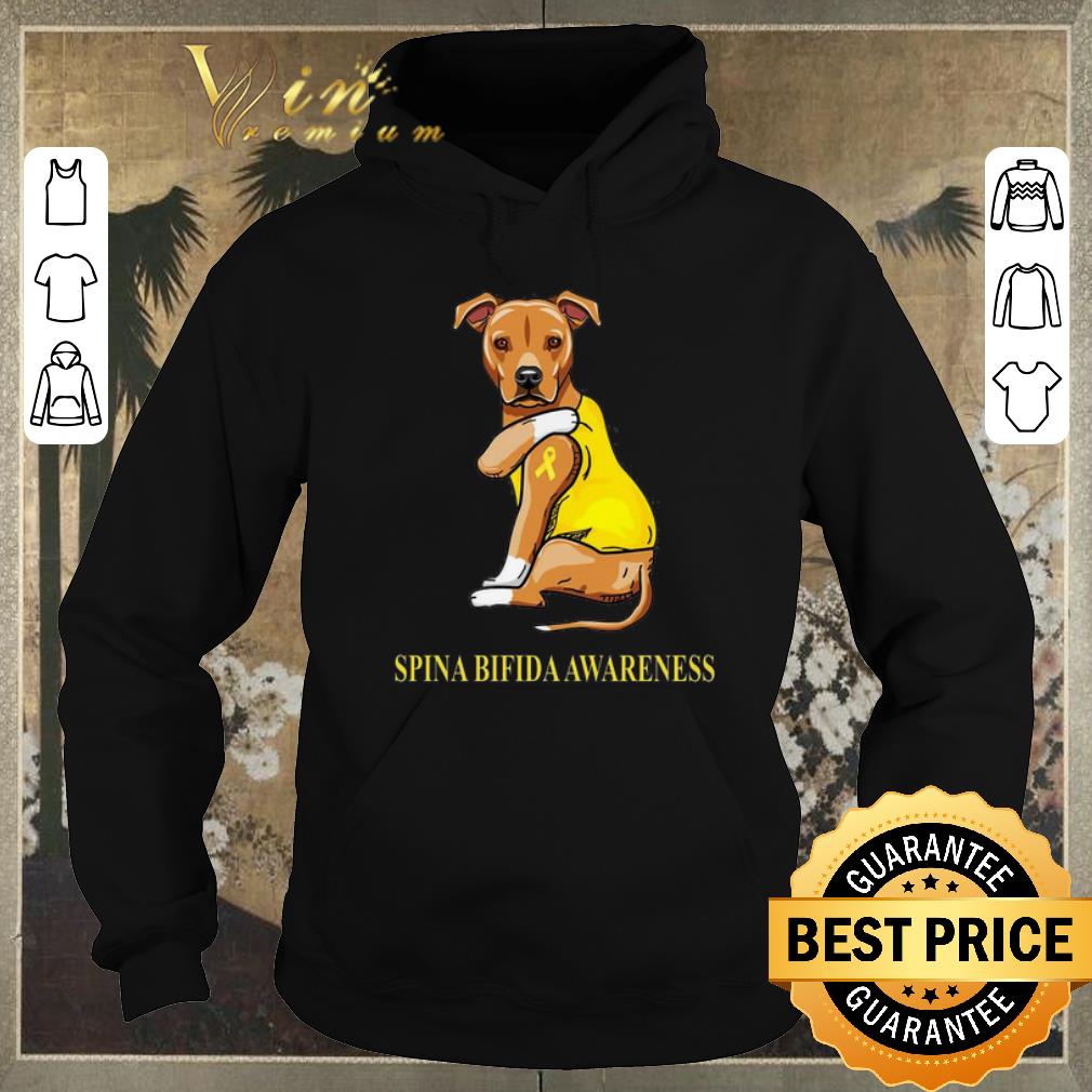 Pretty Staffordshire Terrier tattoo i love Spina Bifida Awareness shirt sweater 4 - Pretty Staffordshire Terrier tattoo i love Spina Bifida Awareness shirt sweater