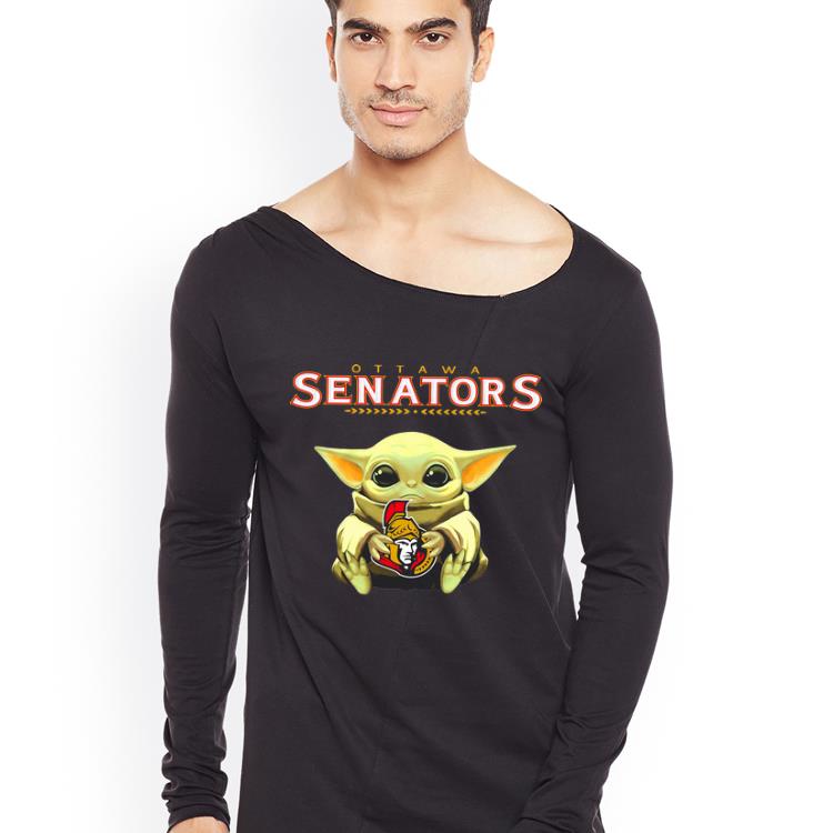 Pretty Star Wars Baby Yoda Hug Ottawa Senators National Hockey League shirt 4 - Pretty Star Wars Baby Yoda Hug Ottawa Senators National Hockey League shirt