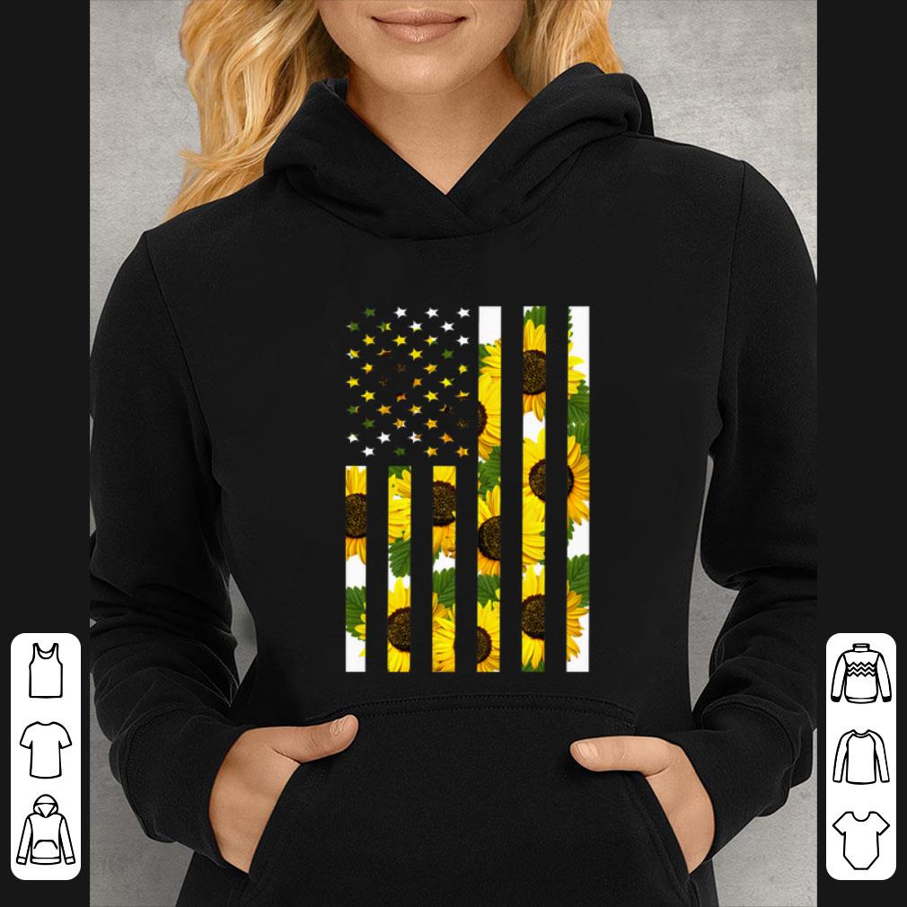 Pretty Sunflower American Flag shirt 4 - Pretty Sunflower American Flag shirt