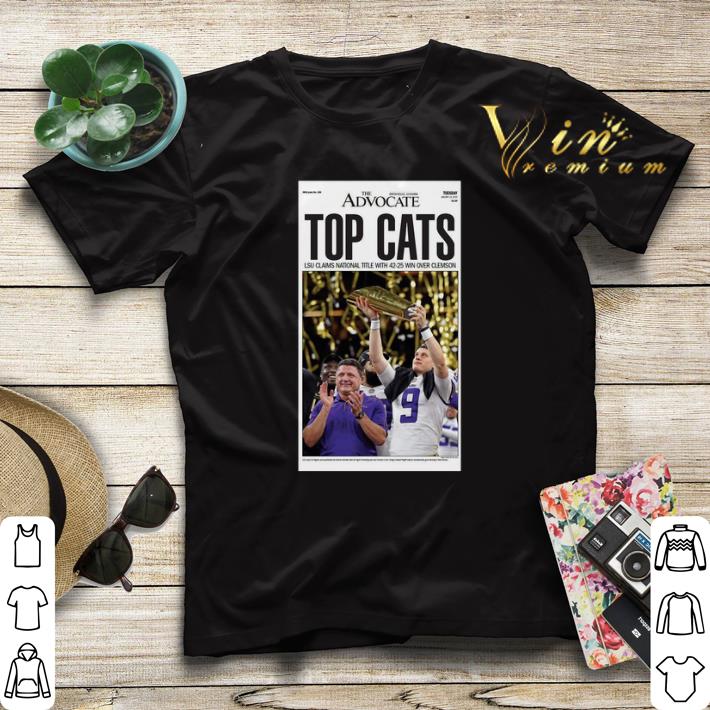 The Advocate Top Cats LSU Claim national title with 42 25 win over Clemson shirt sweater 4 - The Advocate Top Cats LSU Claim national title with 42 25 win over Clemson shirt sweater