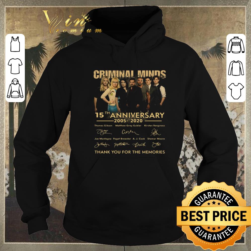 Top Criminal Minds 15th anniversary 2005 2020 signatures thank you for the memories shirt sweater Top Criminal Minds 15th anniversary 2005 2020 signatures thank you for the memories shirt sweater 4 - Top Criminal Minds 15th anniversary 2005 2020 signatures thank you for the memories shirt sweater