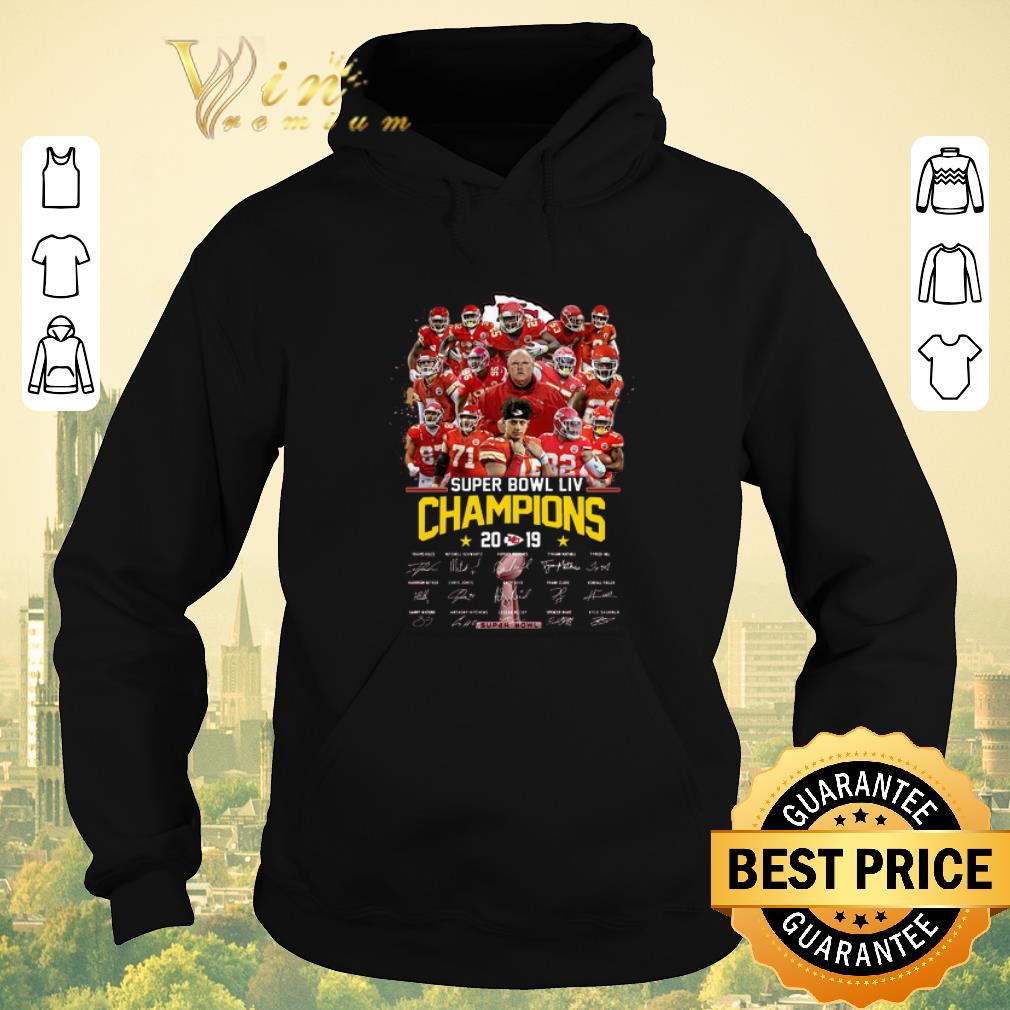 Top Kansas City Chiefs Super Bowl LIV Champions 2019 Signatures shirt sweater 4 - Top Kansas City Chiefs Super Bowl LIV Champions 2019 Signatures shirt sweater