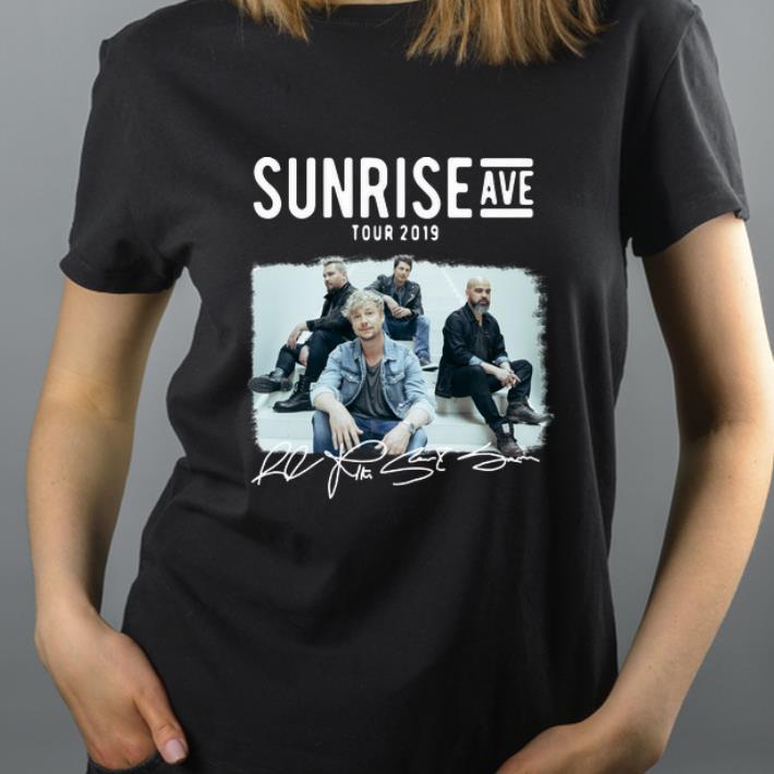 Top Sunrise Avenue Tour 2019 Little Bit Love Signatures shirt 4 - Top Sunrise Avenue Tour 2019 Little Bit Love Signatures shirt