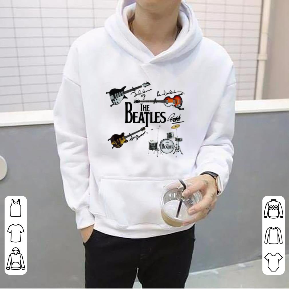 Top The Beatles musical instrument Signature shirt 4 1 - Top The Beatles musical instrument Signature shirt