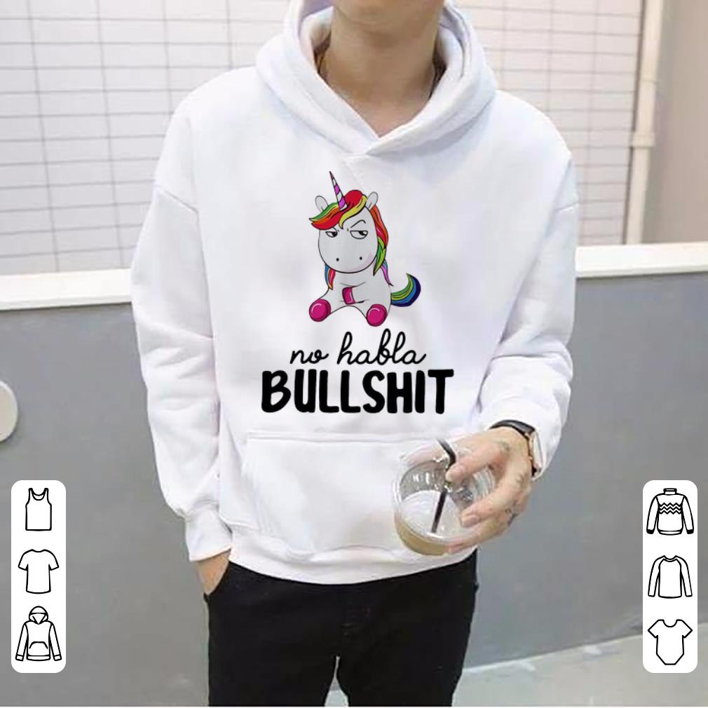 Top Unicorn No Habla Bullshi shirt 4 - Top Unicorn No Habla Bullshi shirt