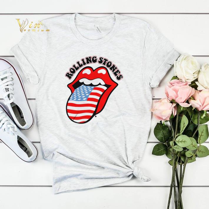 USA Tongue Rolling Stones American flag shirt sweater 4 - USA Tongue Rolling Stones American flag shirt sweater
