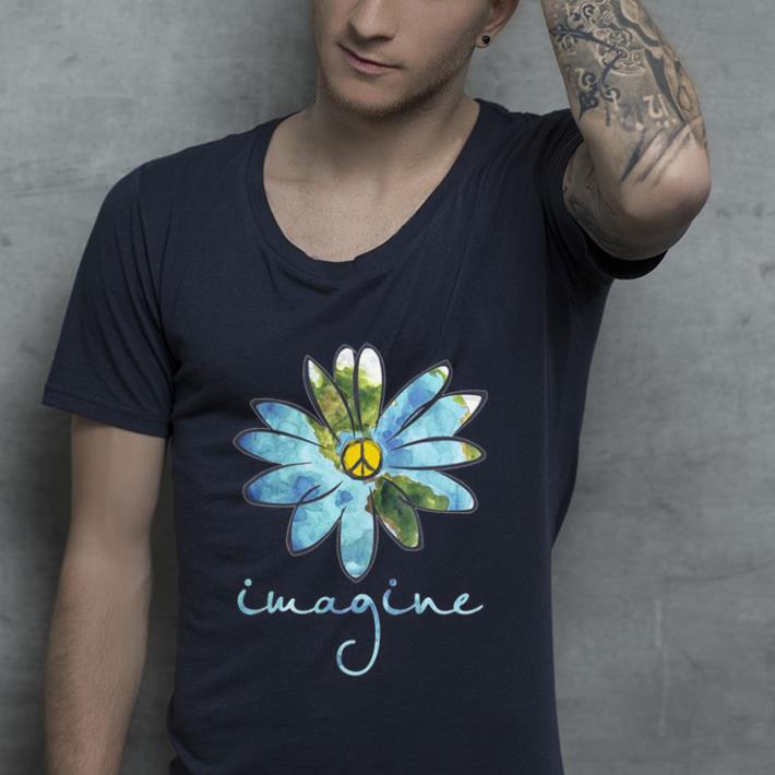 Awesome Imagine Hippie Peace Sign Earth shirt 4 - Awesome Imagine Hippie Peace Sign Earth shirt