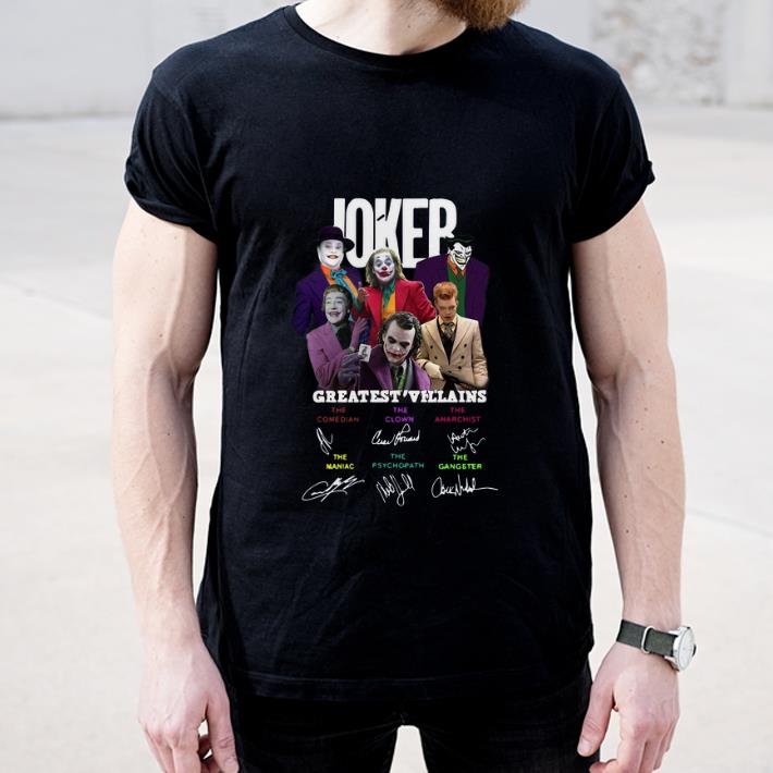 Awesome Joker Greatest Villains Characters Signatures shirt 4 - Awesome Joker Greatest Villains Characters Signatures shirt