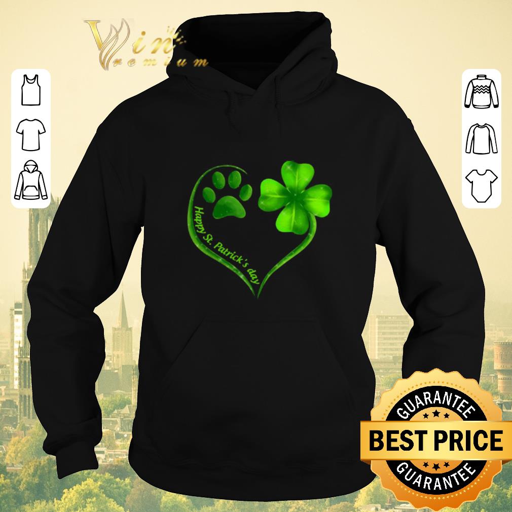 Awesome Love dog paw heart happy St Patrick s day shirt sweater 4 - Awesome Love dog paw heart happy St. Patrick’s day shirt sweater