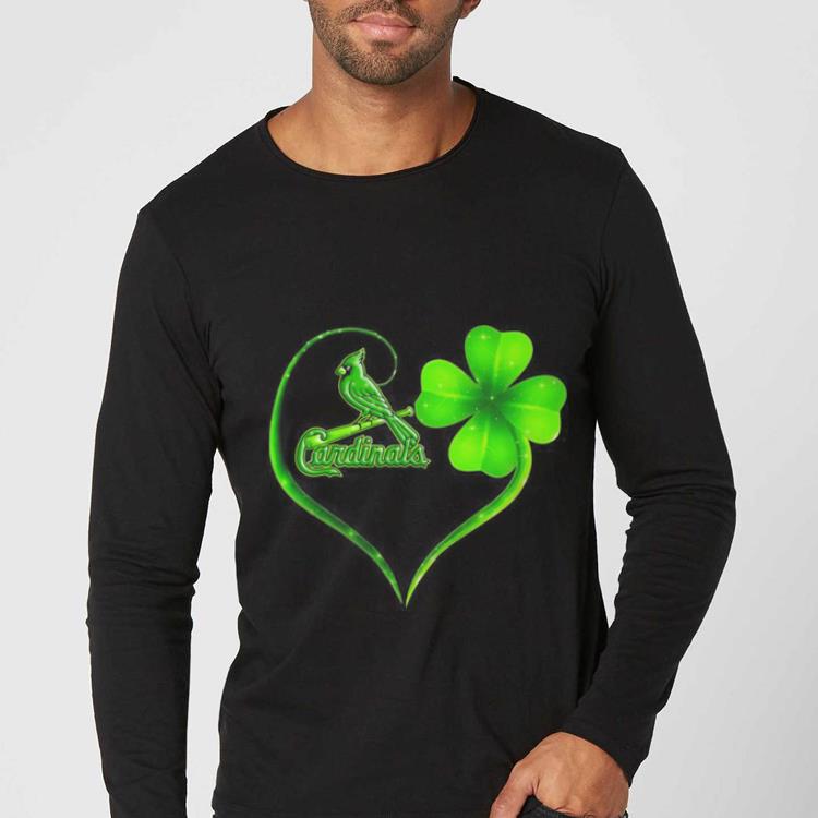 Awesome Parrot Cardinals clover St patrick s day shirt 4 - Awesome Parrot Cardinals clover St. patrick's day shirt