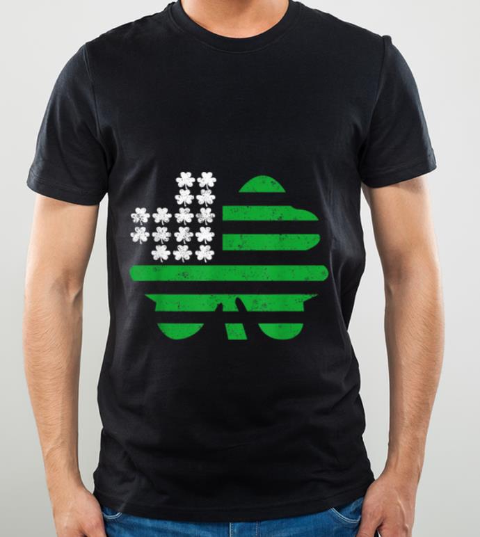 Awesome Saint Patricks Day Us Flag Four Leaf Clover Shamrock shirt 4 - Awesome Saint Patricks Day Us Flag Four Leaf Clover Shamrock shirt
