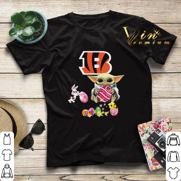 Baby Yoda Hug Cincinnati Bengals eggs Fertility at Easter shirt sweater 4 - Baby Yoda Hug Cincinnati Bengals eggs Fertility at Easter shirt sweater