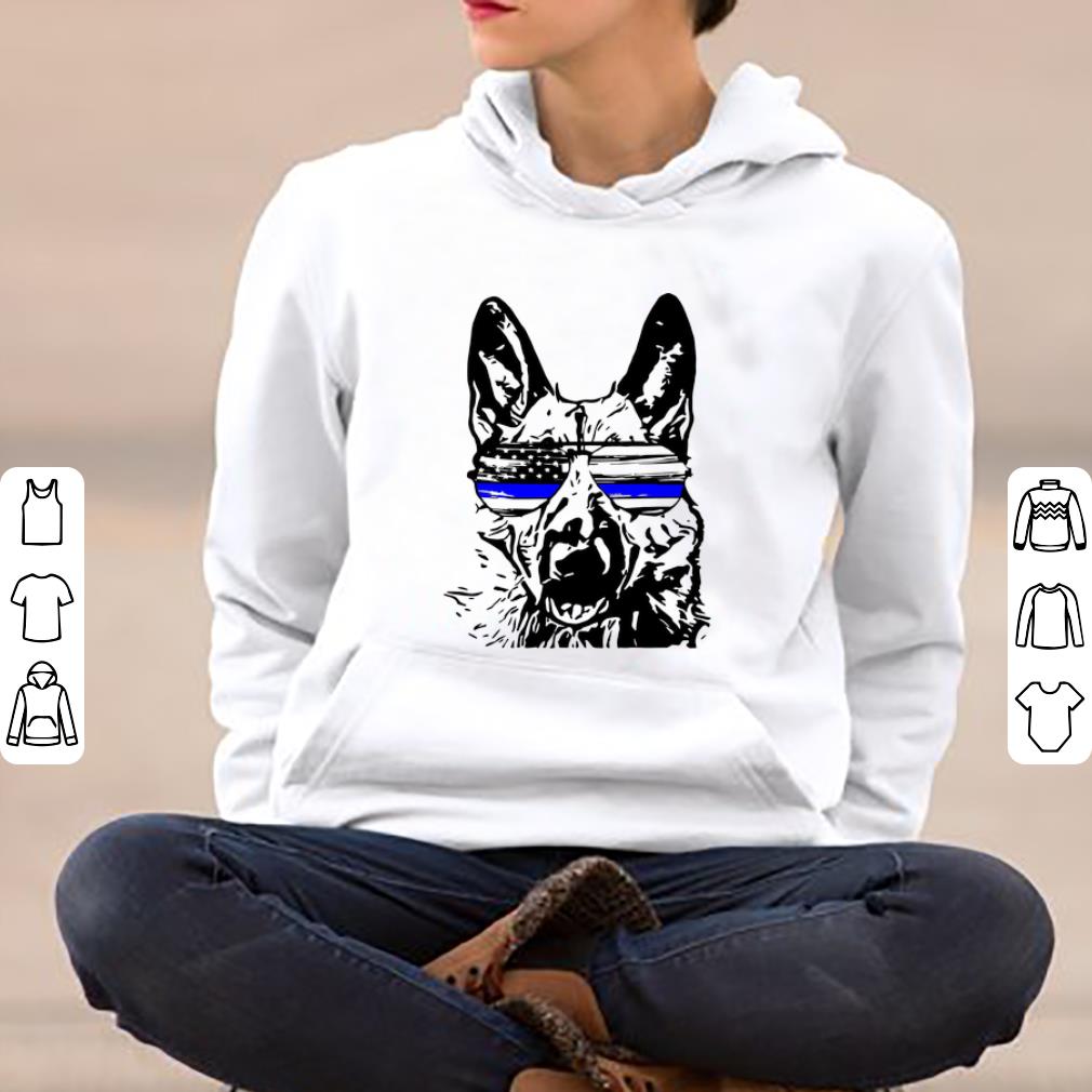 Beautiful German Shepherd Sunglasses Thin Blue Line Flag shirt 4 - Beautiful German Shepherd Sunglasses Thin Blue Line Flag shirt