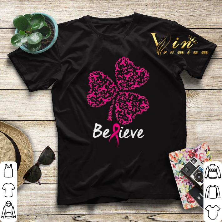 Breast cancer Awareness believe shamrock St. Patrick's day shirt sweater Breast cancer Awareness believe shamrock St Patrick s day shirt sweater 4 - Breast cancer Awareness believe shamrock St. Patrick's day shirt sweater