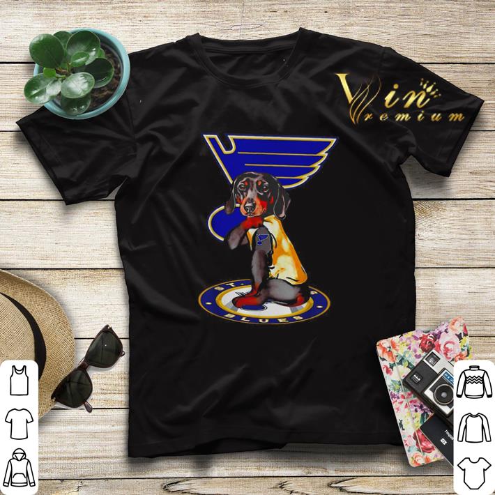 Dachshund tattoo St Louis Blues Logo shirt sweater 4 - Dachshund tattoo St. Louis Blues Logo shirt sweater