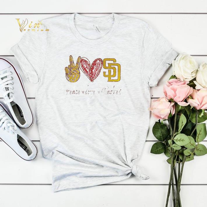 Diamond Peace Love San Diego Padres Logo shirt sweater 4 - Diamond Peace Love San Diego Padres Logo shirt sweater