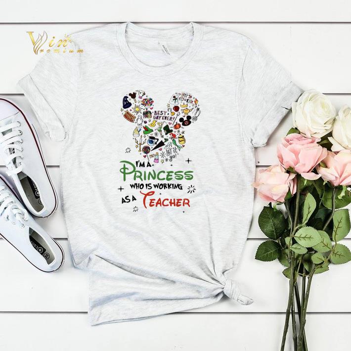 Disney Mickey head i m a princess who working as a teacher shirt sweater 4 - Disney Mickey head i’m a princess who working as a teacher shirt sweater