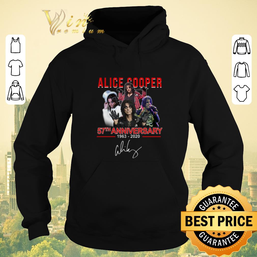 Funny Alice Cooper 57th anniversary 1963 2020 signature shirt sweater 4 - Funny Alice Cooper 57th anniversary 1963-2020 signature shirt sweater