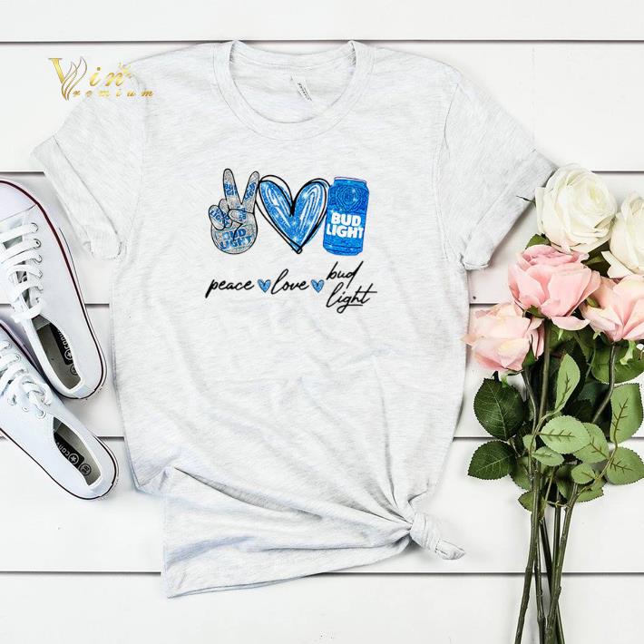 Glitter Peace love and Bud Light Beer shirt sweater 4 - Glitter Peace love and Bud Light Beer shirt sweater