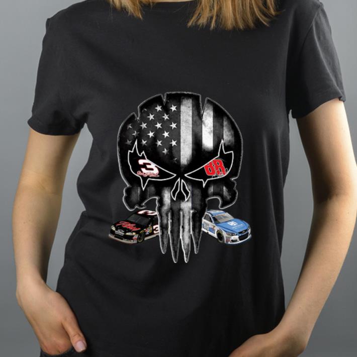 Hot Austin Dillon and Alex Bowman signature Punisher American flag shirt 4 - Hot Austin Dillon and Alex Bowman signature Punisher American flag shirt
