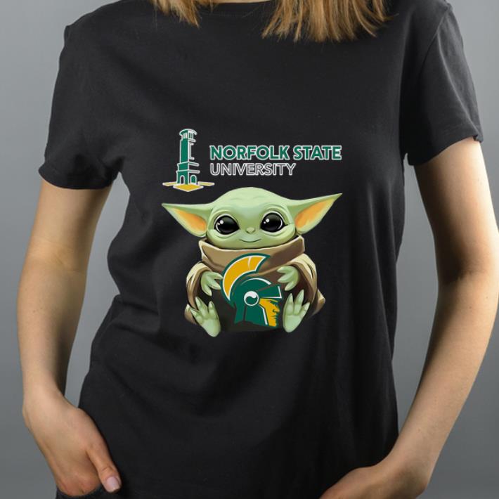 Hot Baby Yoda Hug Norfolk State shirt 4 - Hot Baby Yoda Hug Norfolk State shirt
