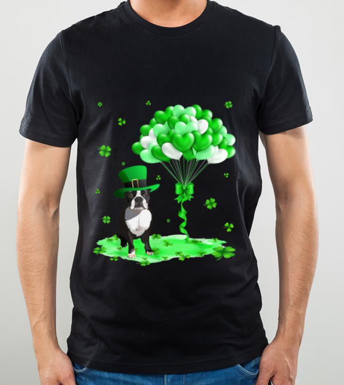 Hot Boston Terrier Leprechaun Hat Shamrocks St Patrick s Day shirt 4 - Hot Boston Terrier Leprechaun Hat Shamrocks St Patrick's Day shirt