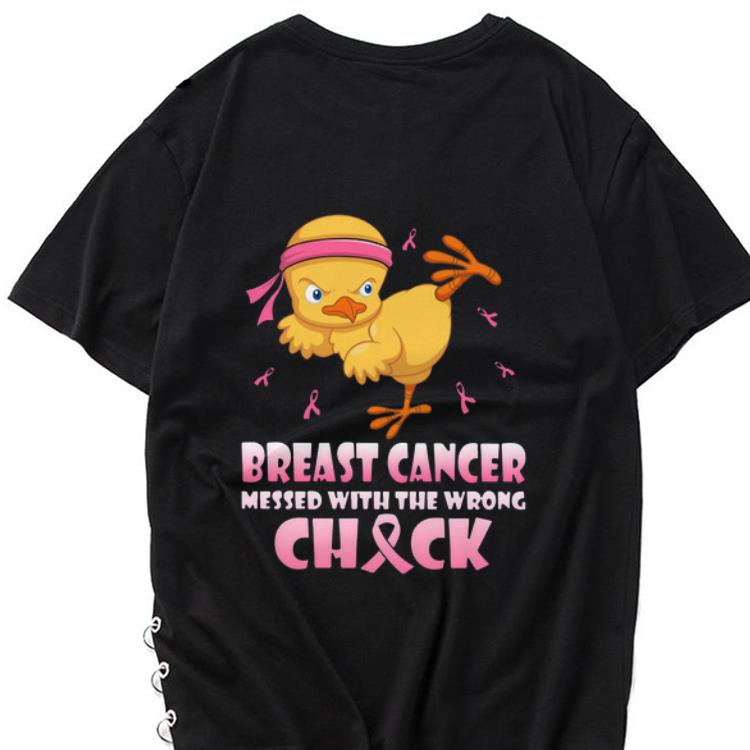 Hot Chick Breast Cancer Messed With The Wrong Check shirt 1 - Hot Chick Breast Cancer Messed With The Wrong Check shirt