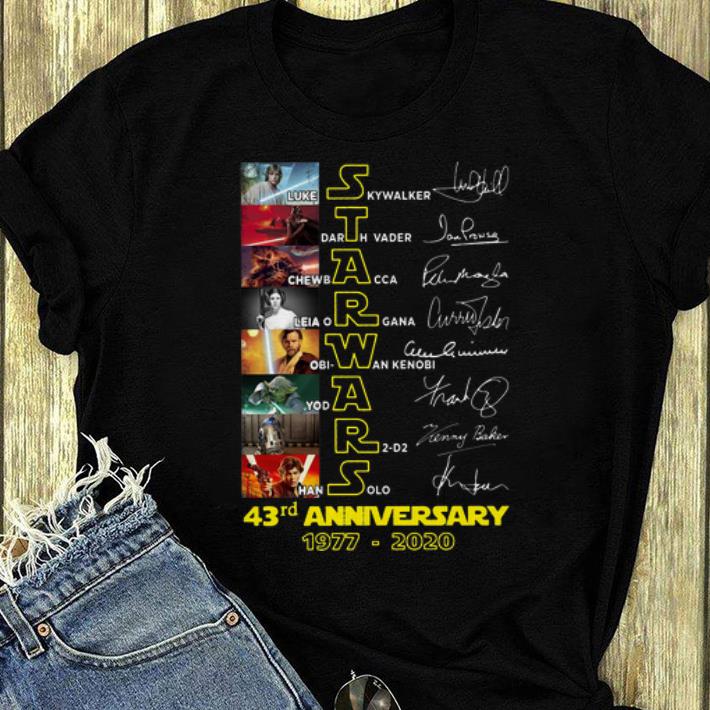 Hot Star Wars 43rd Anniversary Luke Skywalker Darth Vader Signatures shirt 4 - Hot Star Wars 43rd Anniversary Luke Skywalker Darth Vader Signatures shirt