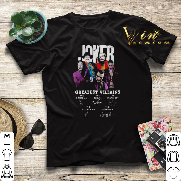 Joker greatest villains signatures shirt sweater 4 - Joker greatest villains signatures shirt sweater