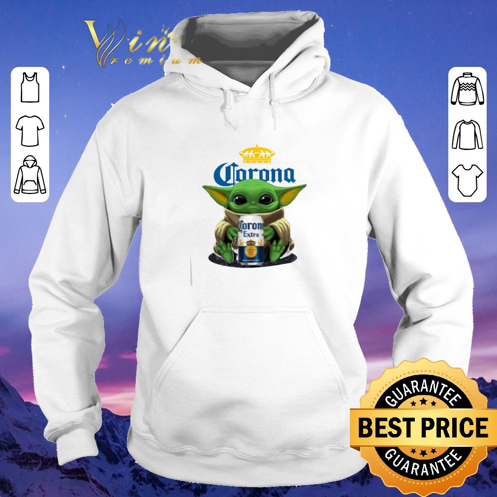 Nice Baby Yoda hug Corona Extra beer Star Wars shirt sweater 4 - Nice Baby Yoda hug Corona Extra beer Star Wars shirt sweater