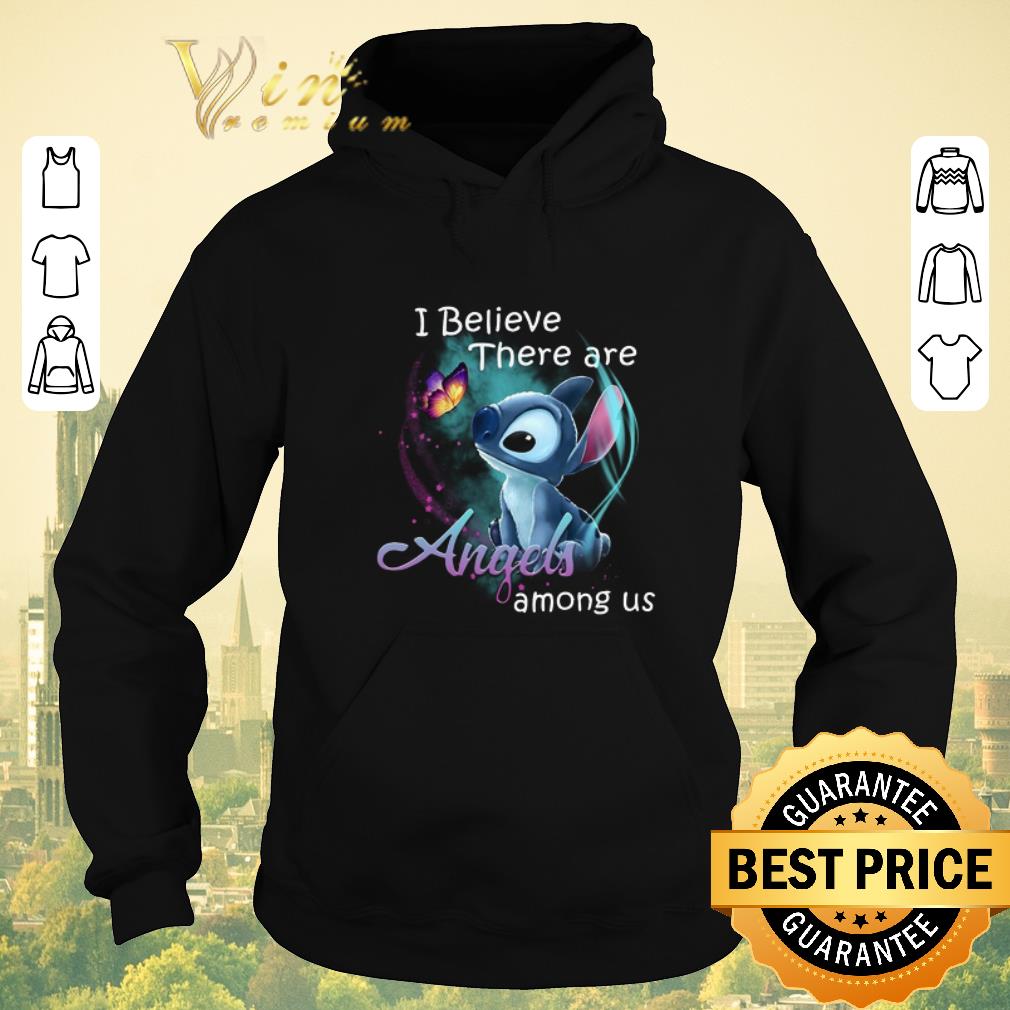 Nice Disney Stitch i believe there are Angels among us shirt sweater 4 - Nice Disney Stitch i believe there are Angels among us shirt sweater