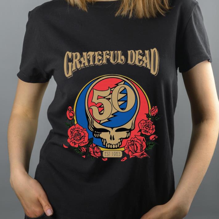 Nice Grateful Dead 50 Years Est 1965 Skull Rose Flower shirt 4 - Nice Grateful Dead 50 Years Est 1965 Skull Rose Flower shirt