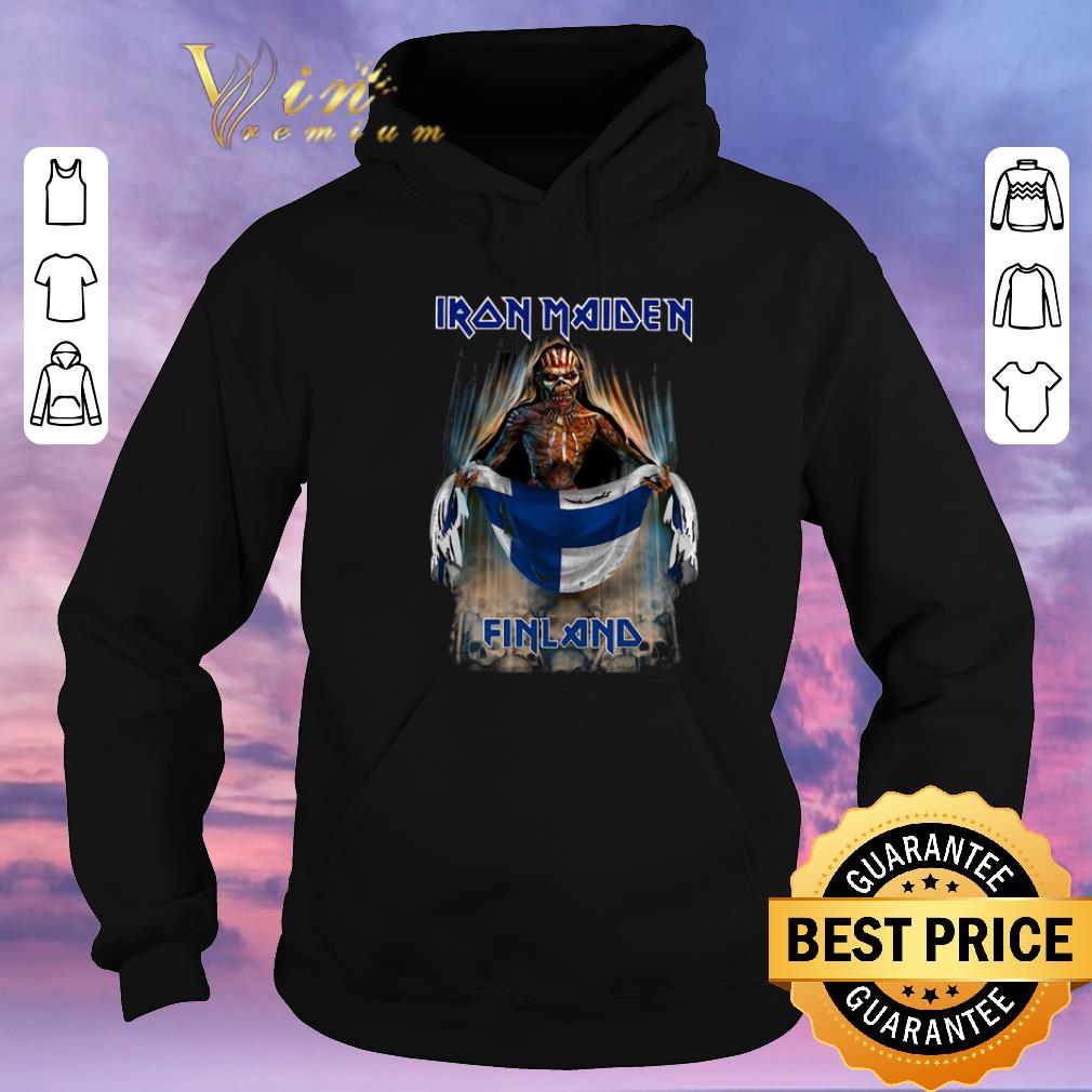 Nice Iron Maiden hold Finland Flag shirt sweater 4 - Nice Iron Maiden hold Finland Flag shirt sweater