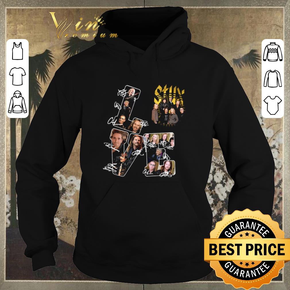 Nice Love Styx Rock band Signatures shirt sweater 4 - Nice Love Styx Rock band Signatures shirt sweater