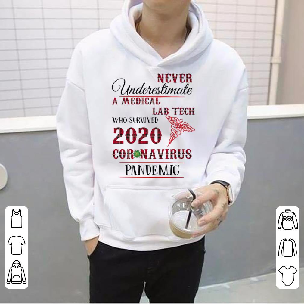 Nice Never Underestimate A Medical Lab Tech Who Survived 2020 Coronavirus Pandemic shirt 4 - Nice Never Underestimate A Medical Lab Tech Who Survived 2020 Coronavirus Pandemic shirt