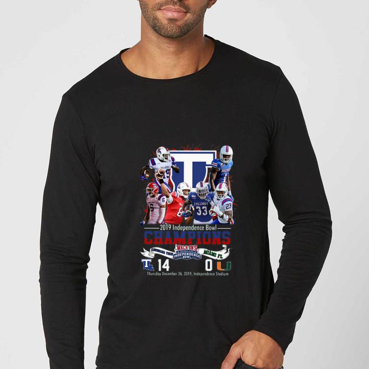 Official 2019 Independence Bowl Champions Louisiana Tech Vs Miami FL shirt 4 - Official 2019 Independence Bowl Champions Louisiana Tech Vs Miami FL shirt