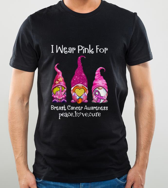 Official Gnomes I Wear Pink For Breast Cancer Awareness shirt 4 - Official Gnomes I Wear Pink For Breast Cancer Awareness shirt