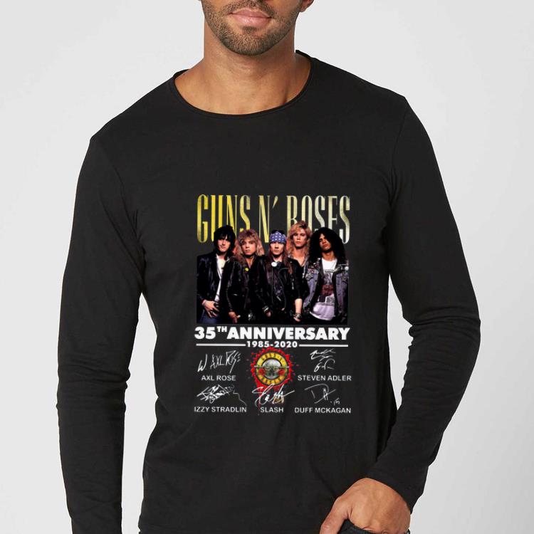 Official Gun N Roses 35th Anniversary Thank You For The Memories Signatures shirt 4 - Official Gun N' Roses 35th Anniversary Thank You For The Memories Signatures shirt