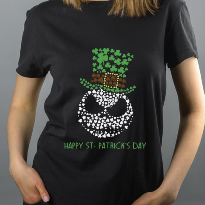 Official Jack Skellington Shamrock Happy St patrick s Day shirt 4 - Official Jack Skellington Shamrock Happy St.patrick’s Day shirt