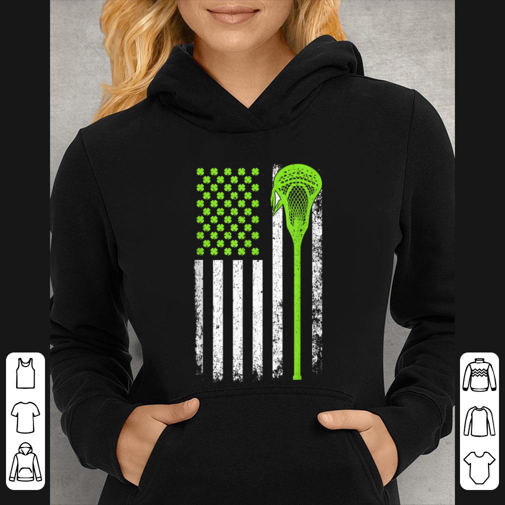 Official Lacrosse Usa Flag St Patrick s Day Irish Shamrock Gifts shirt 4 - Official Lacrosse Usa Flag St Patrick's Day Irish Shamrock Gifts shirt