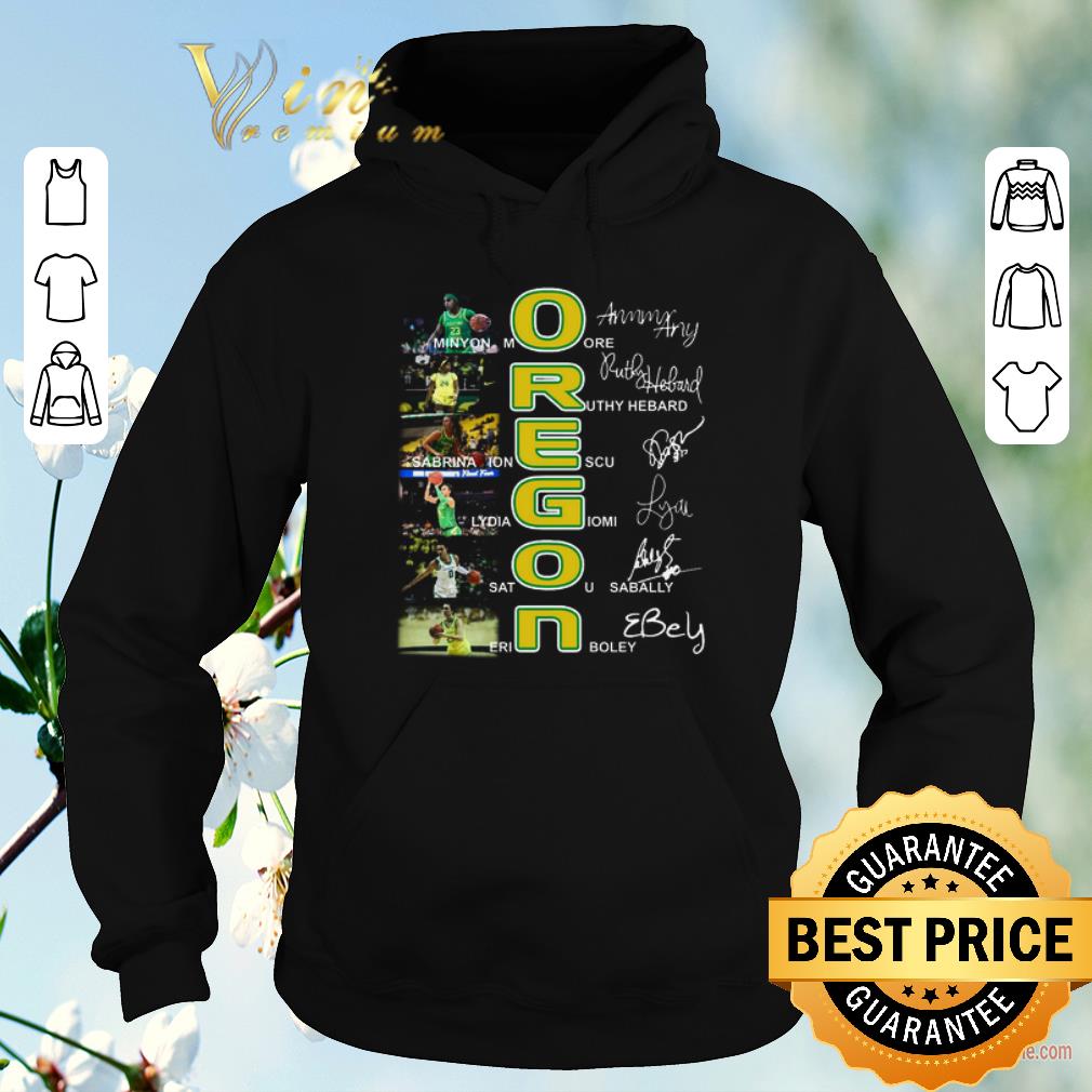 Official Oregon Ducks Minyon Moore Ruthy Hebard Signatures shirt sweater 4 - Official Oregon Ducks Minyon Moore Ruthy Hebard Signatures shirt sweater