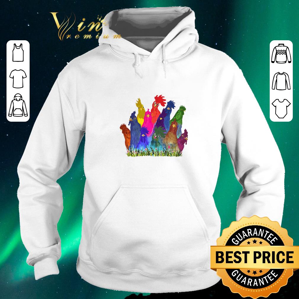 Original Chickens Watercolor shirt sweater 4 - Original Chickens Watercolor shirt sweater