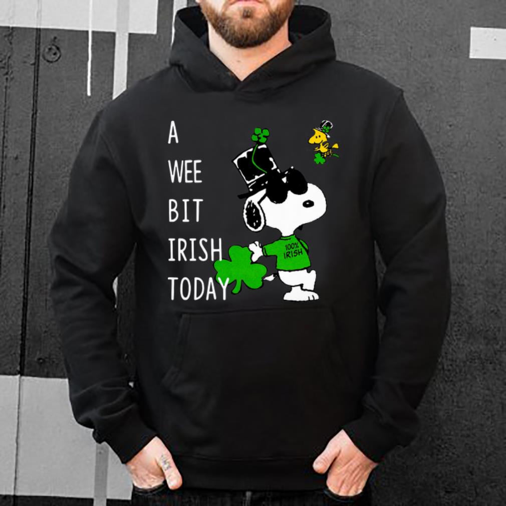 Original Snoopy A Wee Bit Irish Today Shamrock St Patrick s Day shirt 4 - Original Snoopy A Wee Bit Irish Today Shamrock St. Patrick's Day shirt