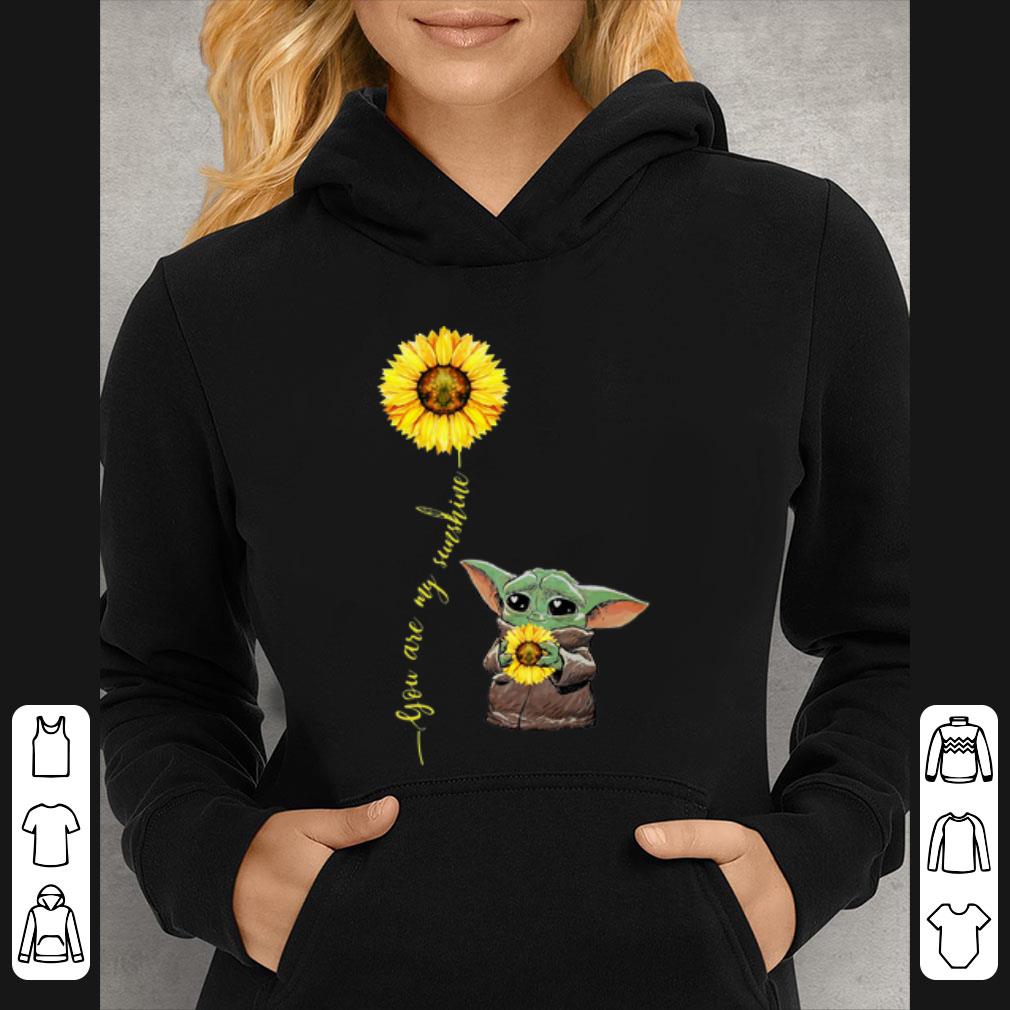 Original Star Wars Baby Yoda Hug Sunflower You Are My Sunshine shirt 4 - Original Star Wars Baby Yoda Hug Sunflower You Are My Sunshine shirt