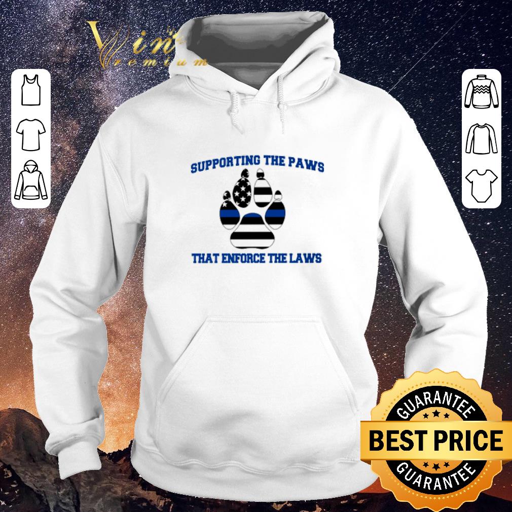 Original Thin Blue Line supporting the paws that enforce the laws shirt sweater Original Thin Blue Line supporting the paws that enforce the laws shirt sweater 4 - Original Thin Blue Line supporting the paws that enforce the laws shirt sweater