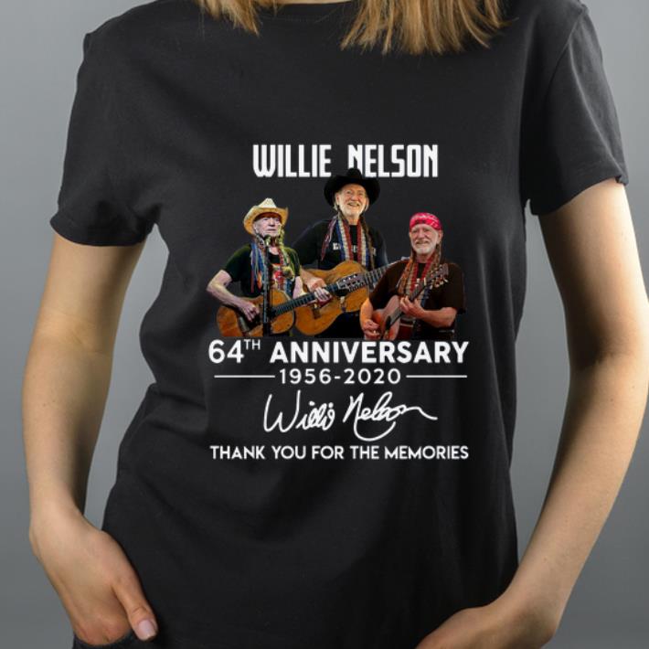 Original Willie Nelson 64th anniversary thank you for the memories signature shirt 4 1 - Original Willie Nelson 64th anniversary thank you for the memories signature shirt